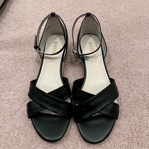 Anne Klein Black Strappy Sandals